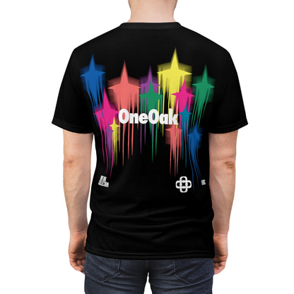 One Oak Colorful Star  - Premium Cut & Sew Tee